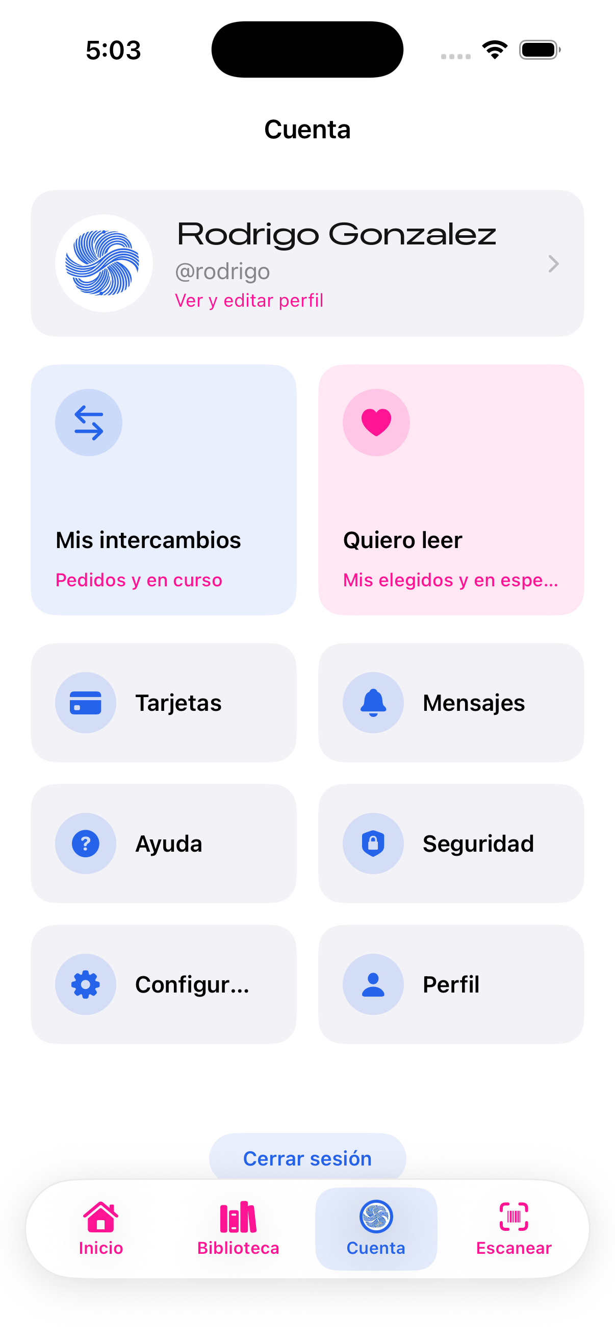 Tu cuenta en boovery